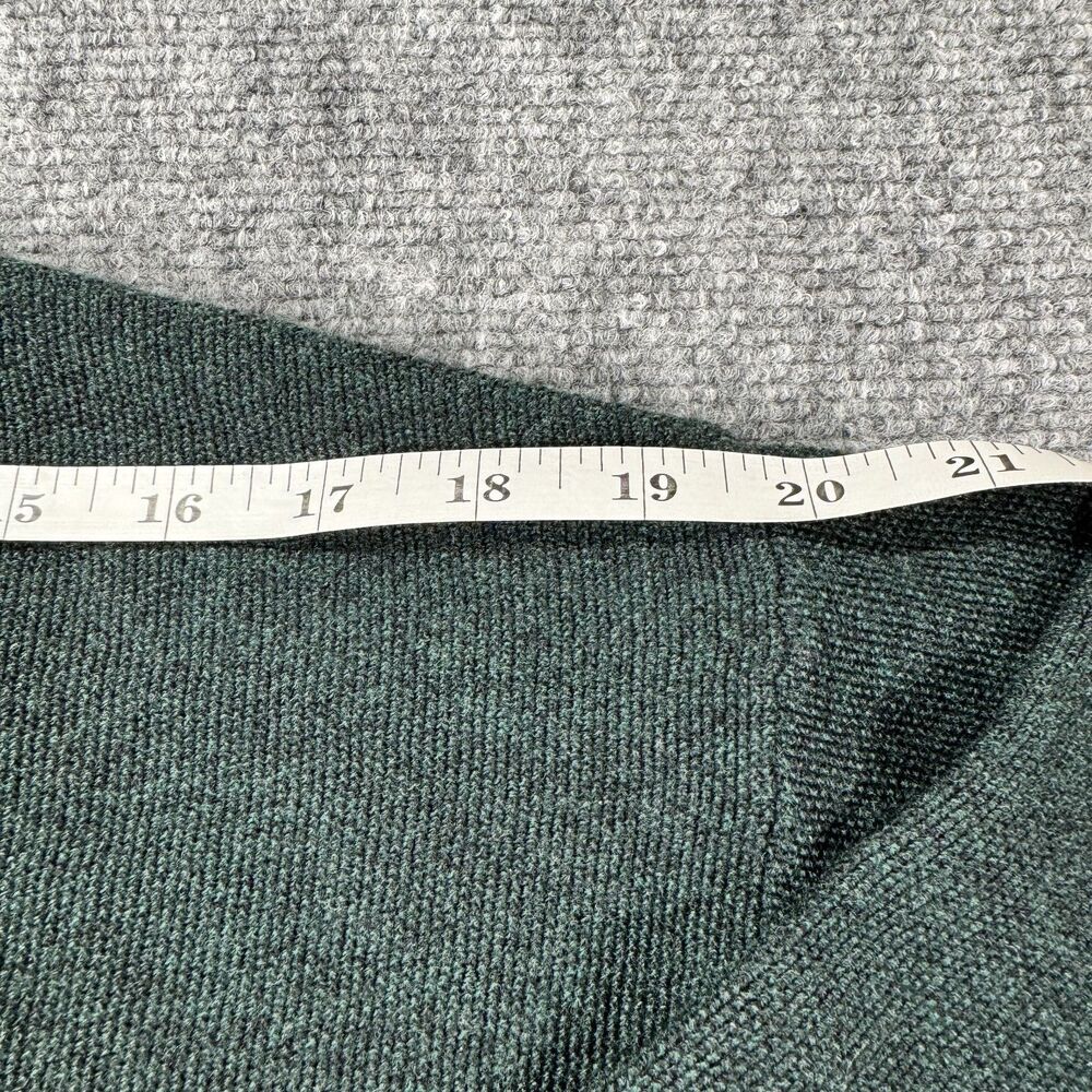 Jeff Rose Italian Wool Sweater Green Crewneck Luxury Knit Medium - Picture 4 of 8